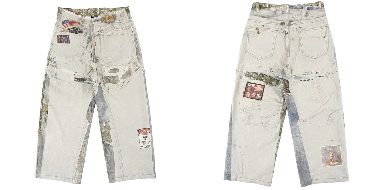PUNK Baggy Jeans Printed (trompe l'oeil) - Ships in 3-4 weeks