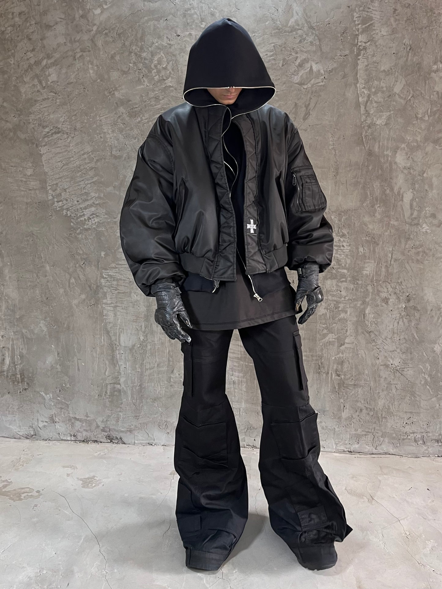 Black Bomber Jacket - FW23