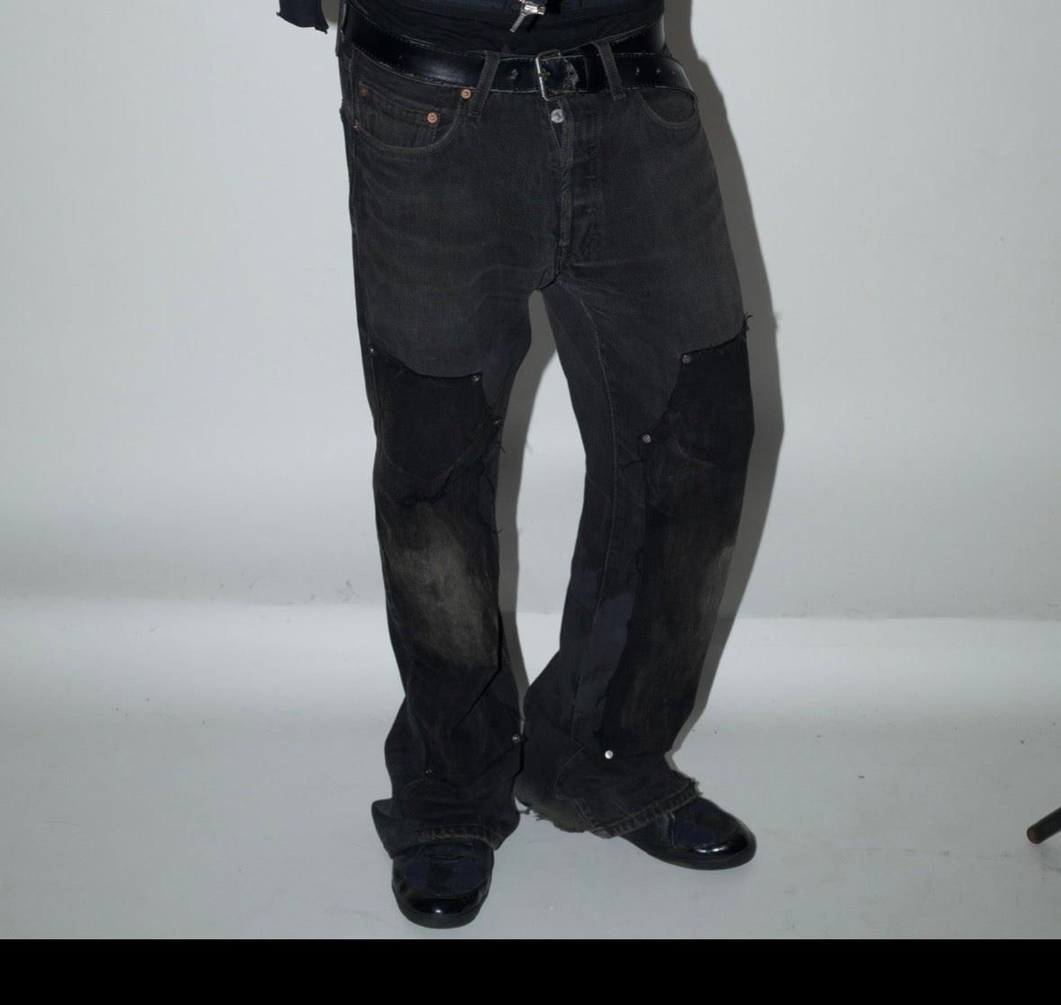 RECONSTRUCTED CARPENTER FLARED JEANS (Ships in 2 weeks)