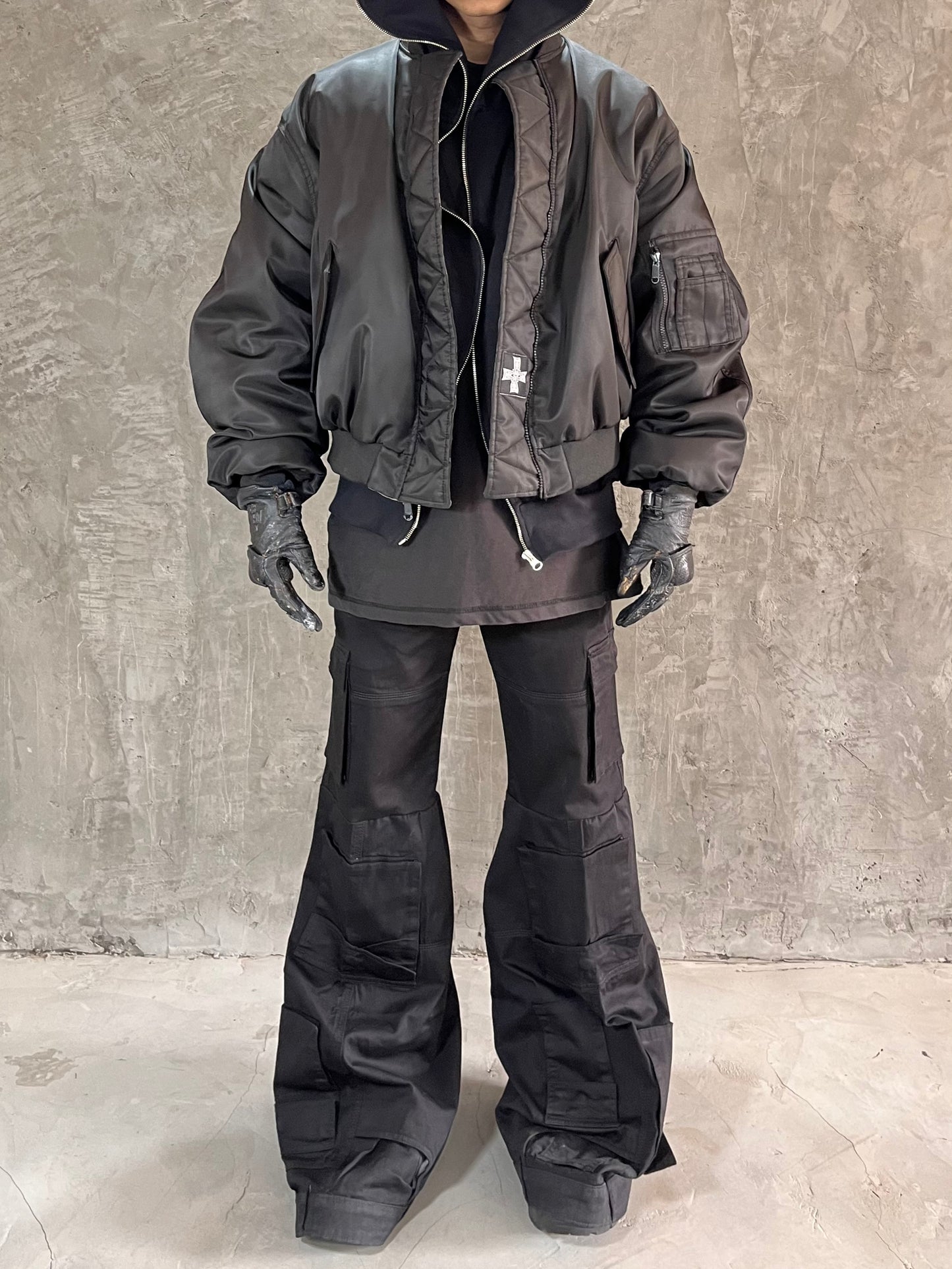 Black Bomber Jacket - FW23