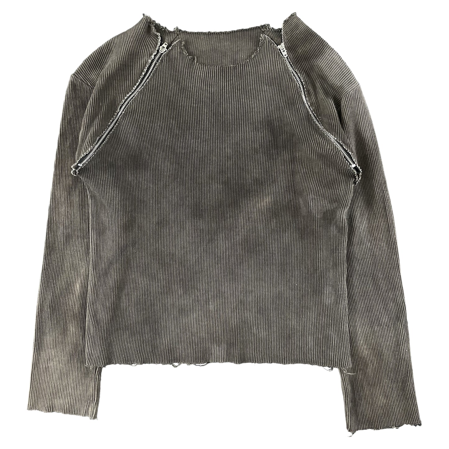 DIRTY WASHED ZIPPED KNIT