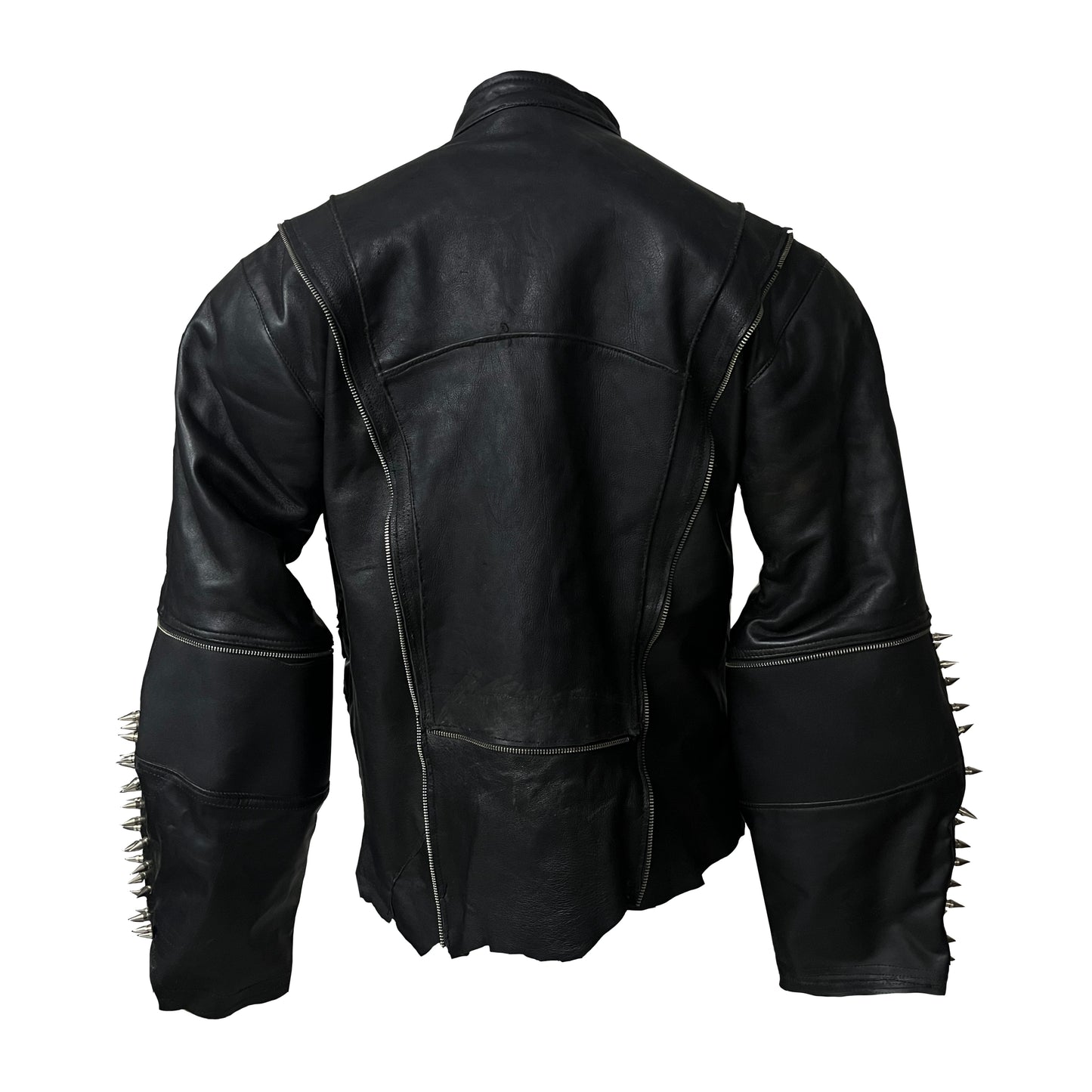 Upcycled from Shoes - Leather Biker Jacket (Piercings optional)