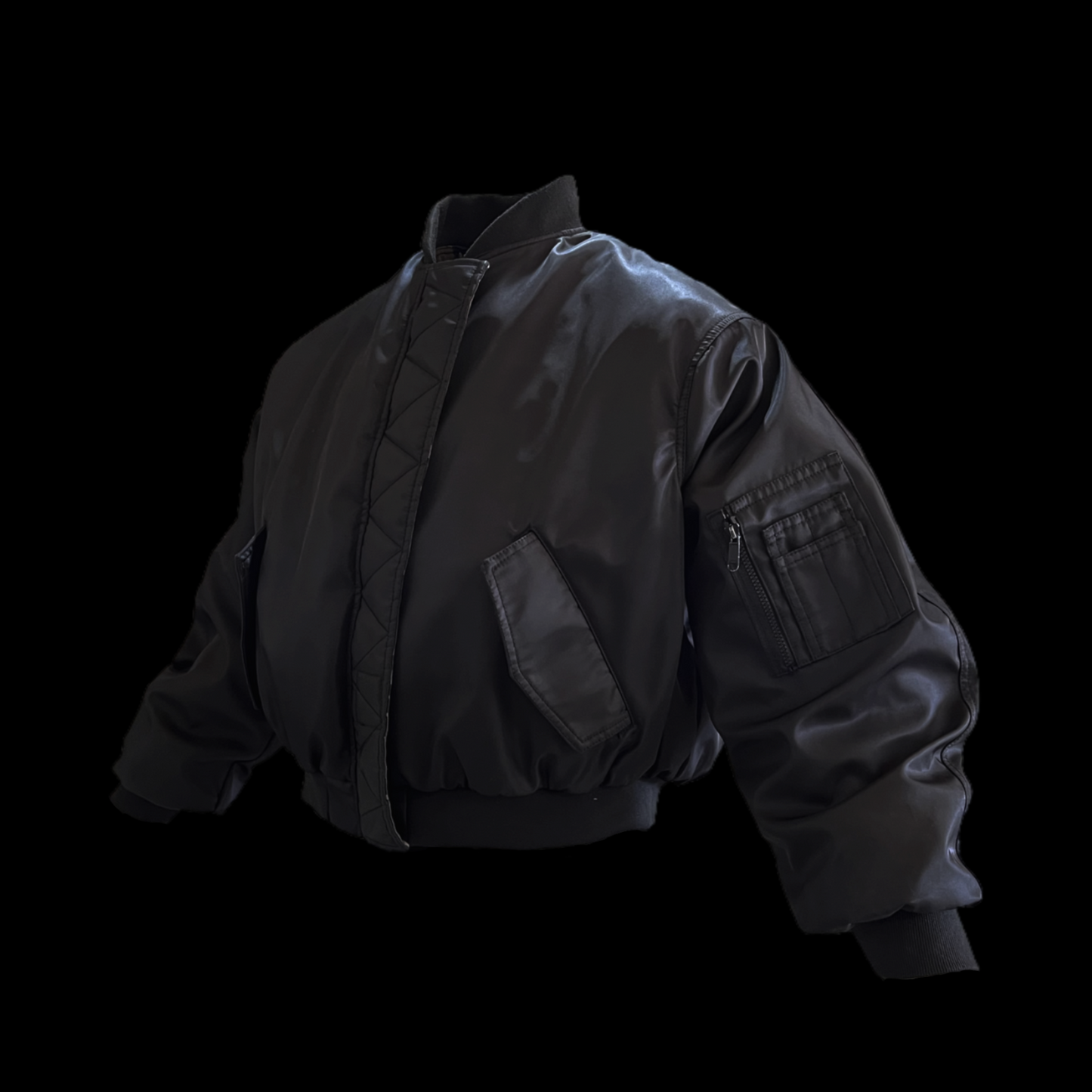 Black Bomber Jacket - FW23