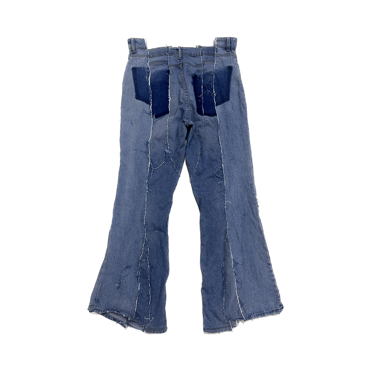 Flared Reconstructed Distressed Jeans