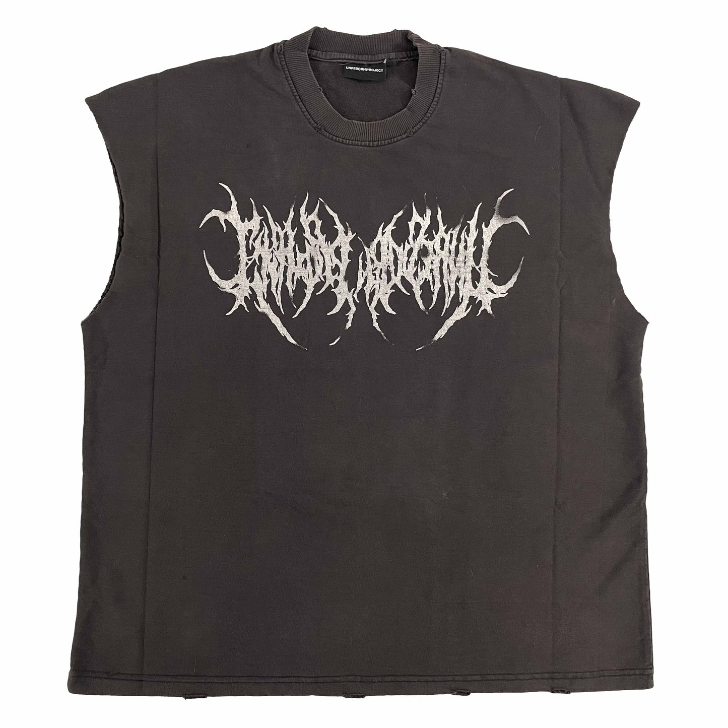 Metal logo tank sample