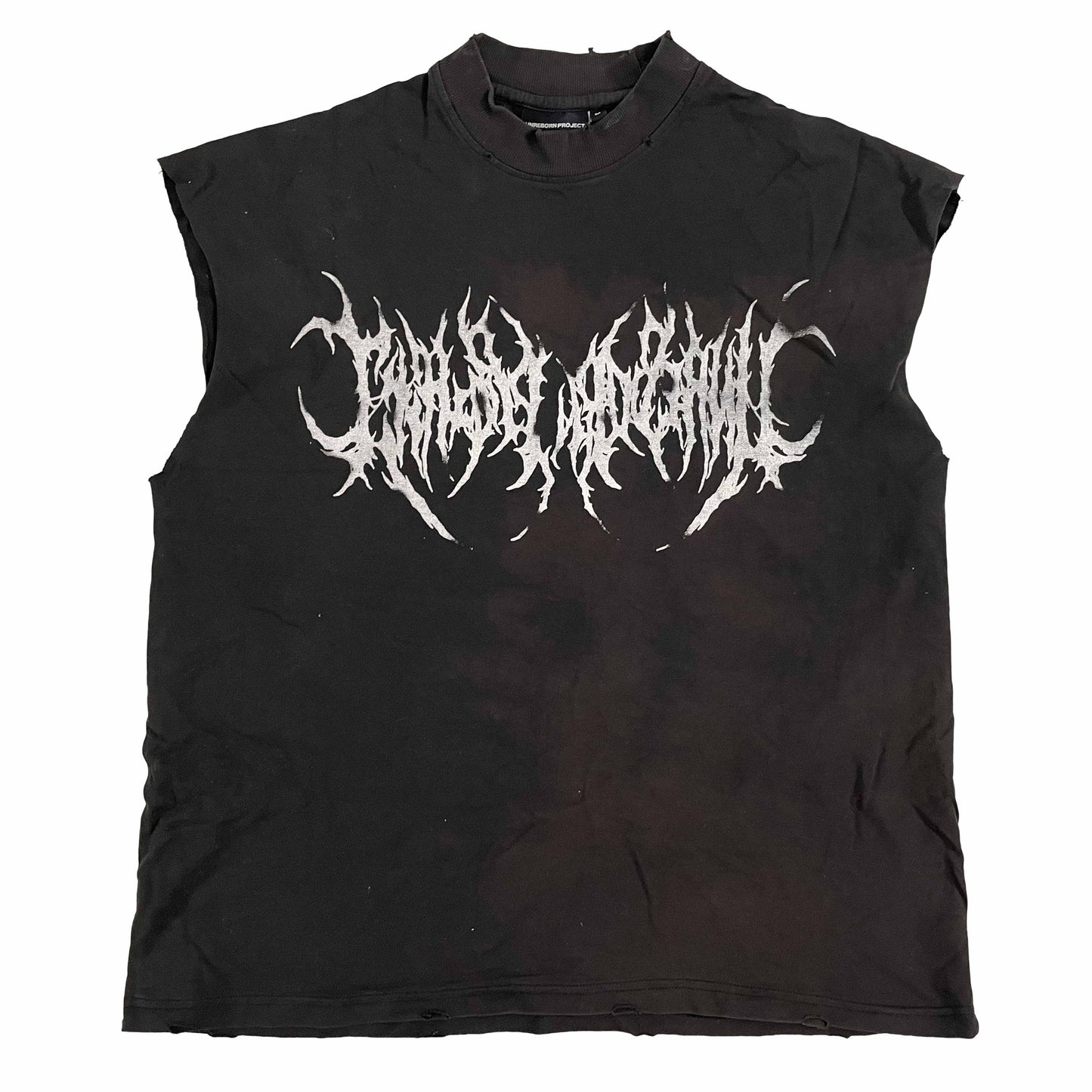 Metal logo tank sample