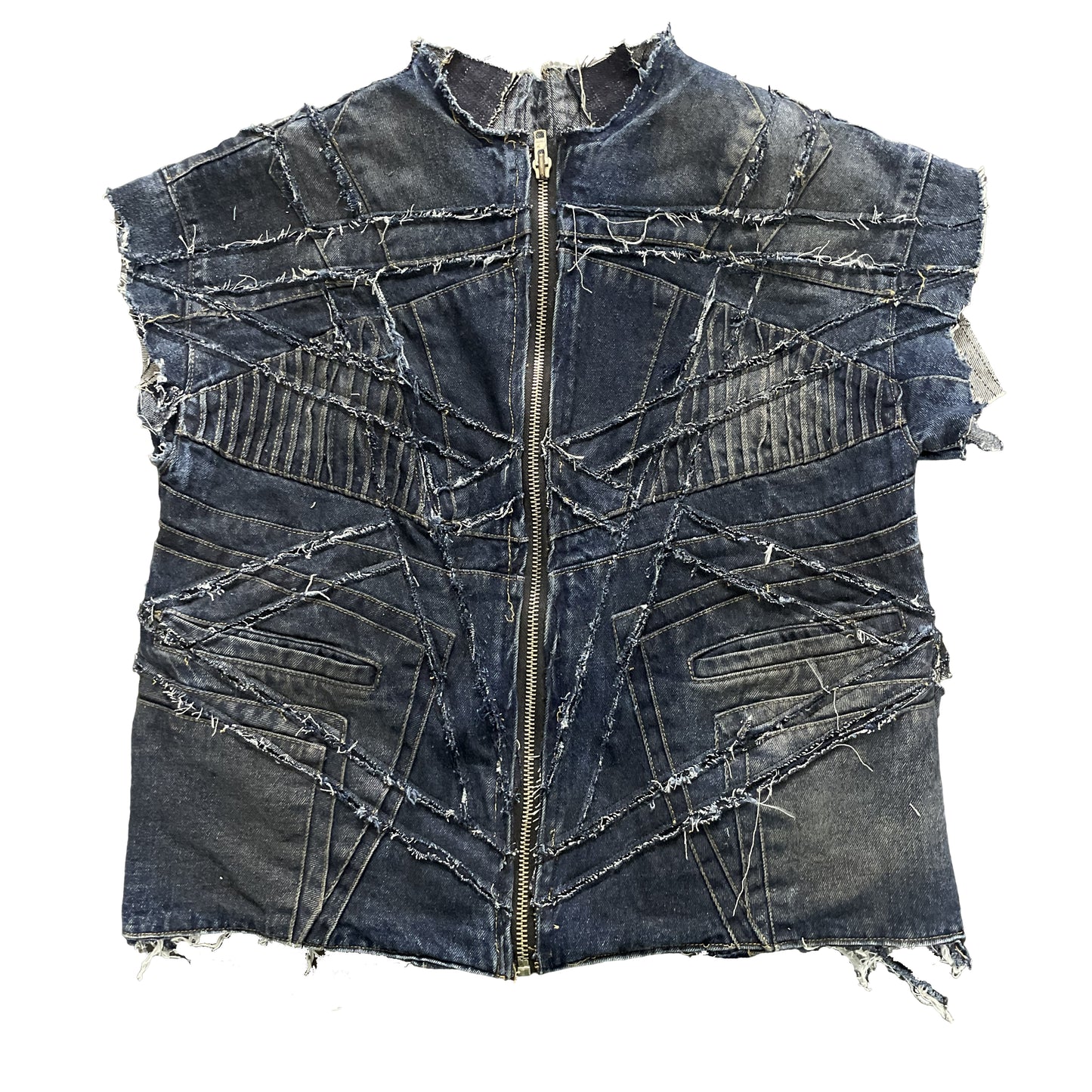 Moto Denim Vest