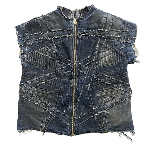 Moto Denim Vest