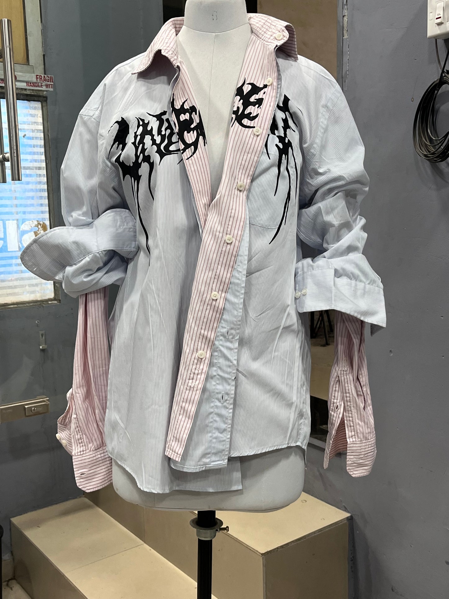 Double Layered Reversible Button Up Shirt 1/1