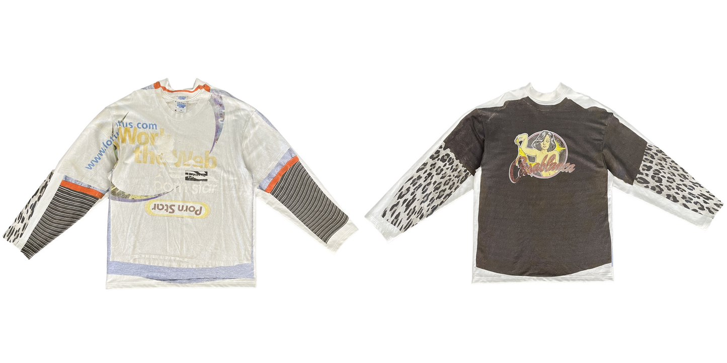 PORNSTAR Two Way T-shirt (trompe l'oeil) - Ships in 3-4 weeks