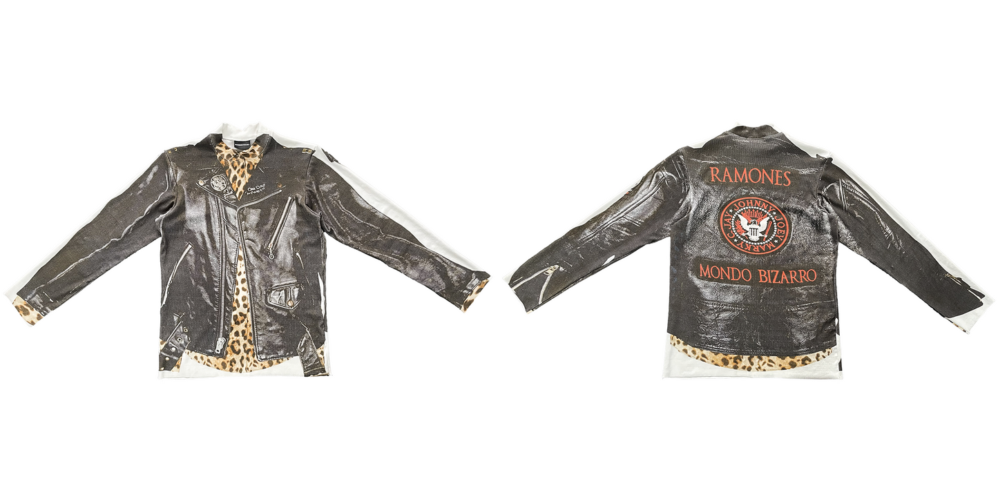 DEE DEE RAMONE Two Way T-shirt (trompe l'oeil)