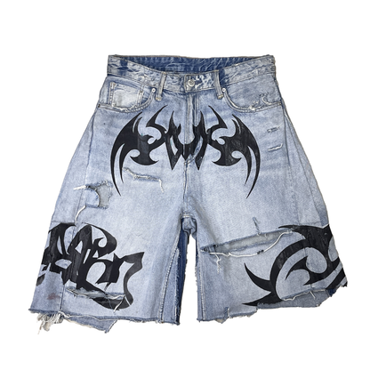 Nu Metal Denim Jorts Blue