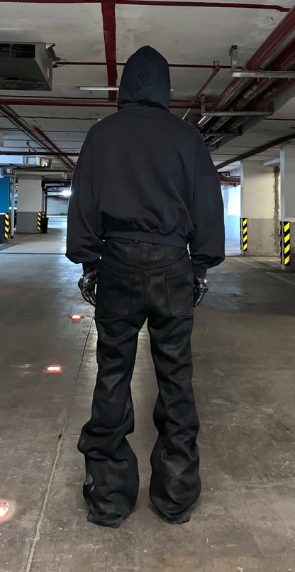 Hellraiser Waxed Flared Jeans (SHIPS IN 3 WEEKS)