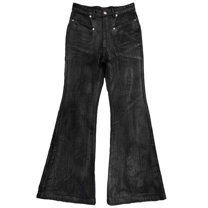 Hellraiser Waxed Flared Jeans (SHIPS IN 3 WEEKS)