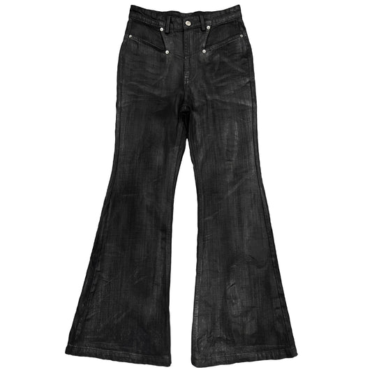 Hellraiser Waxed Flared Jeans (SHIPS IN 3 WEEKS)