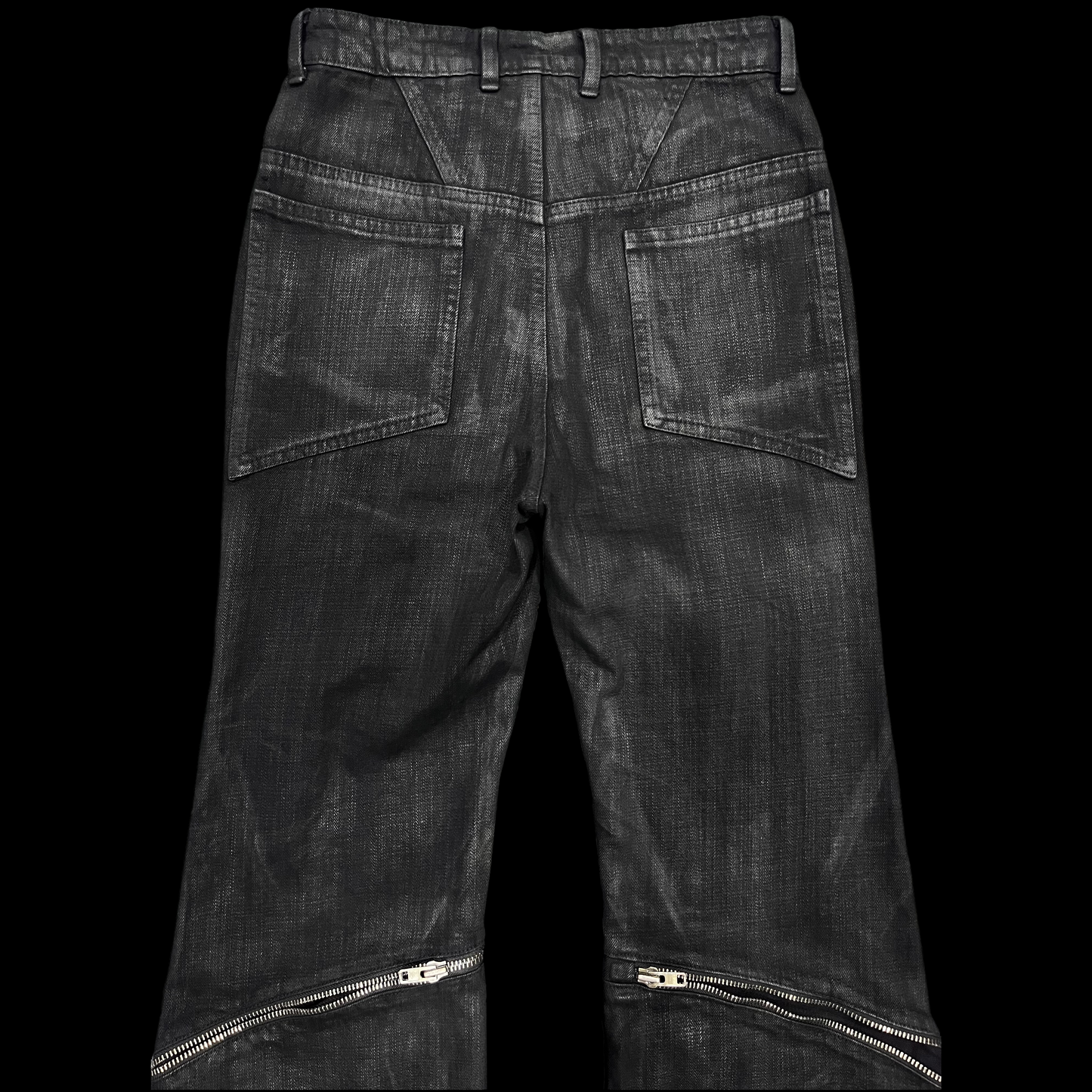 Hellraiser Waxed Super Flared Jeans (SHIPS IN 4 WEEKS)
