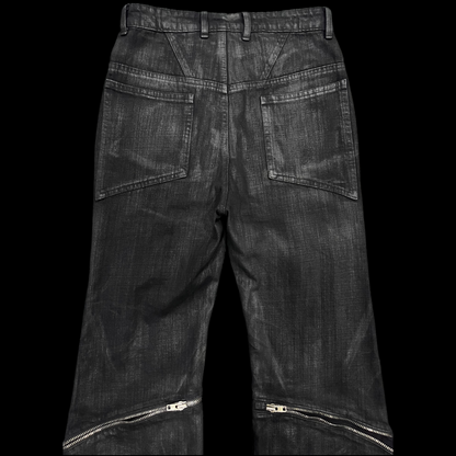 Hellraiser Waxed Super Flared Jeans (SHIPS IN 4 WEEKS)