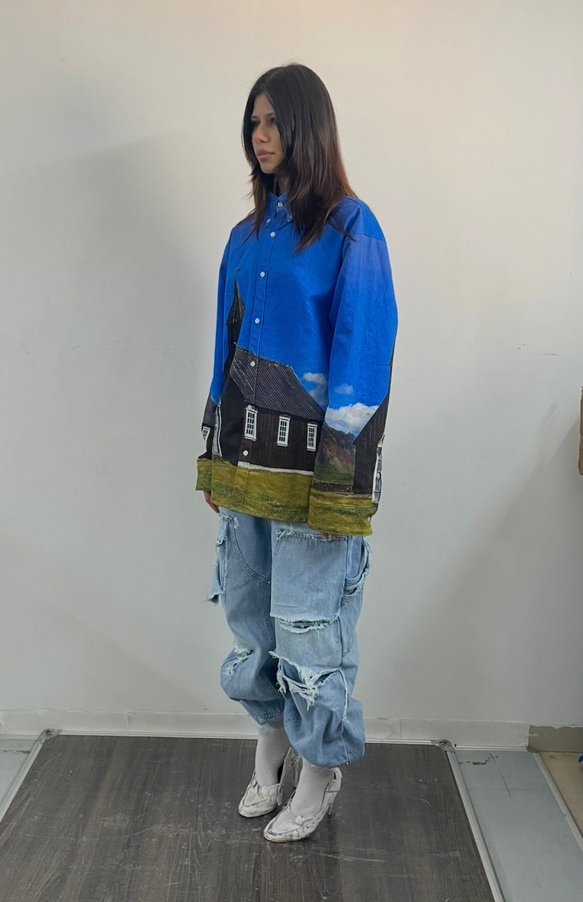 Búðakirkja (Black Church) Printed Shirt (SHIPS IN 3-4 WEEKS)