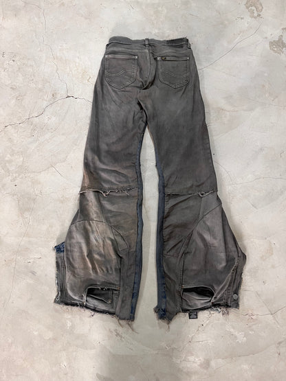 Reconstructed Dual Tone Jeans