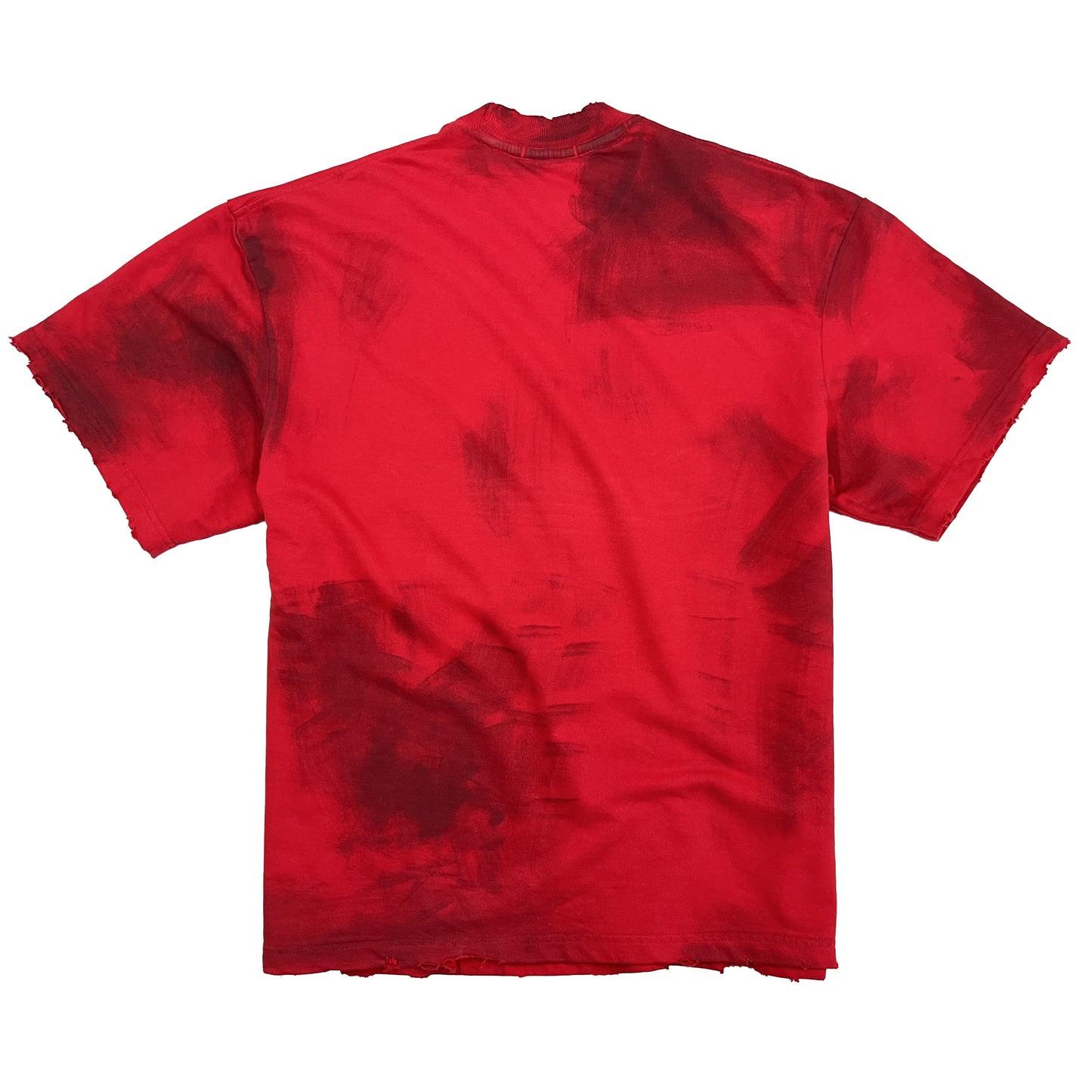 SUPER DISTRESSED MC SPICY T-SHIRT OVERSIZED - RED
