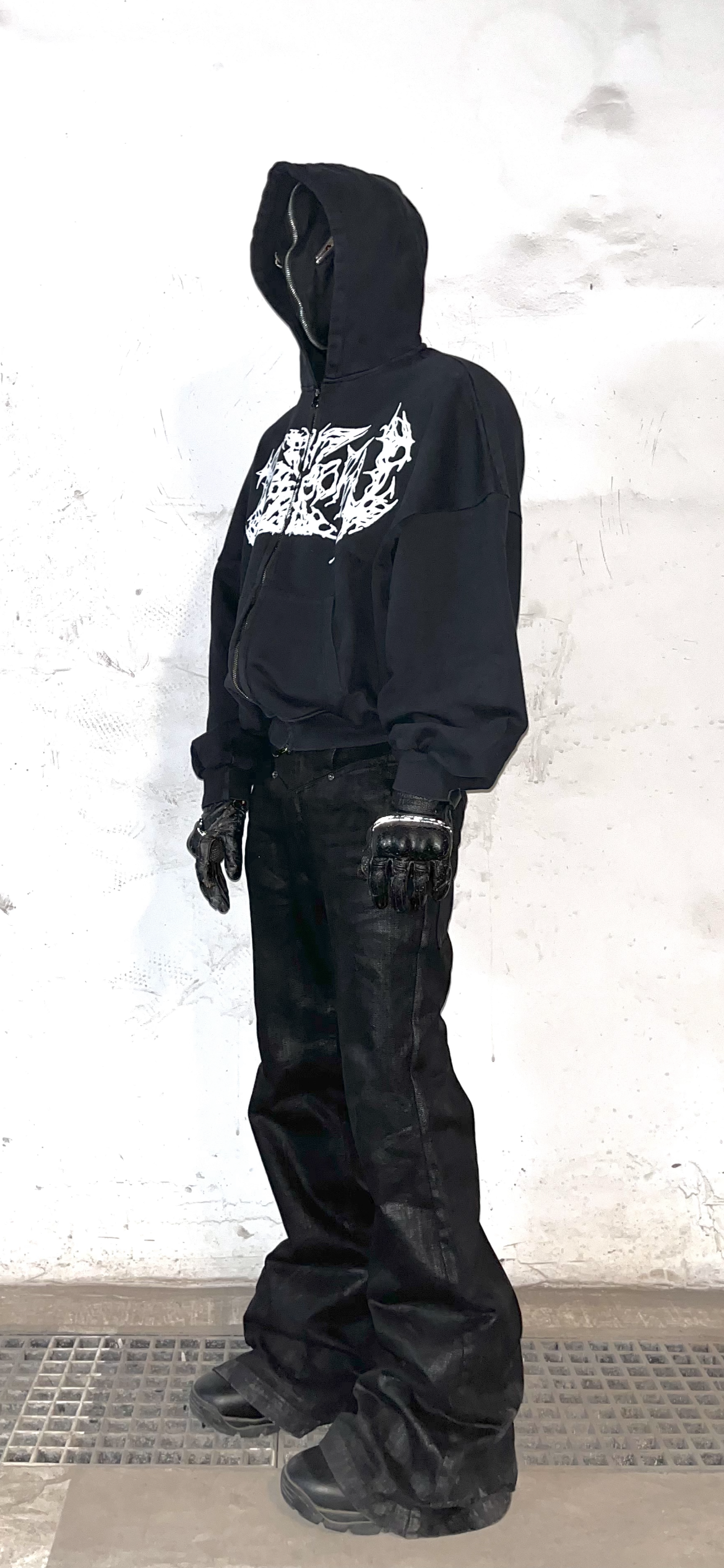 Hellraiser Waxed Flared Jeans (SHIPS IN 3 WEEKS)