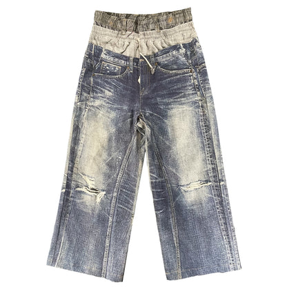 TROMPE L’OEIL BAGGY JEANS (PRINTED JEANS) 1/1 SAMPLE