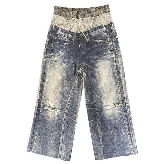 TROMPE L’OEIL BAGGY JEANS (PRINTED JEANS) 1/1 SAMPLE
