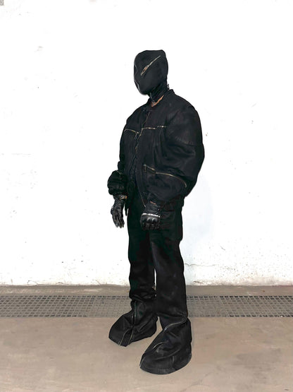 Hellraiser Waxed Super Flared Jeans (SHIPS IN 4 WEEKS)