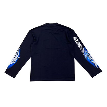 flames & cross logo tee