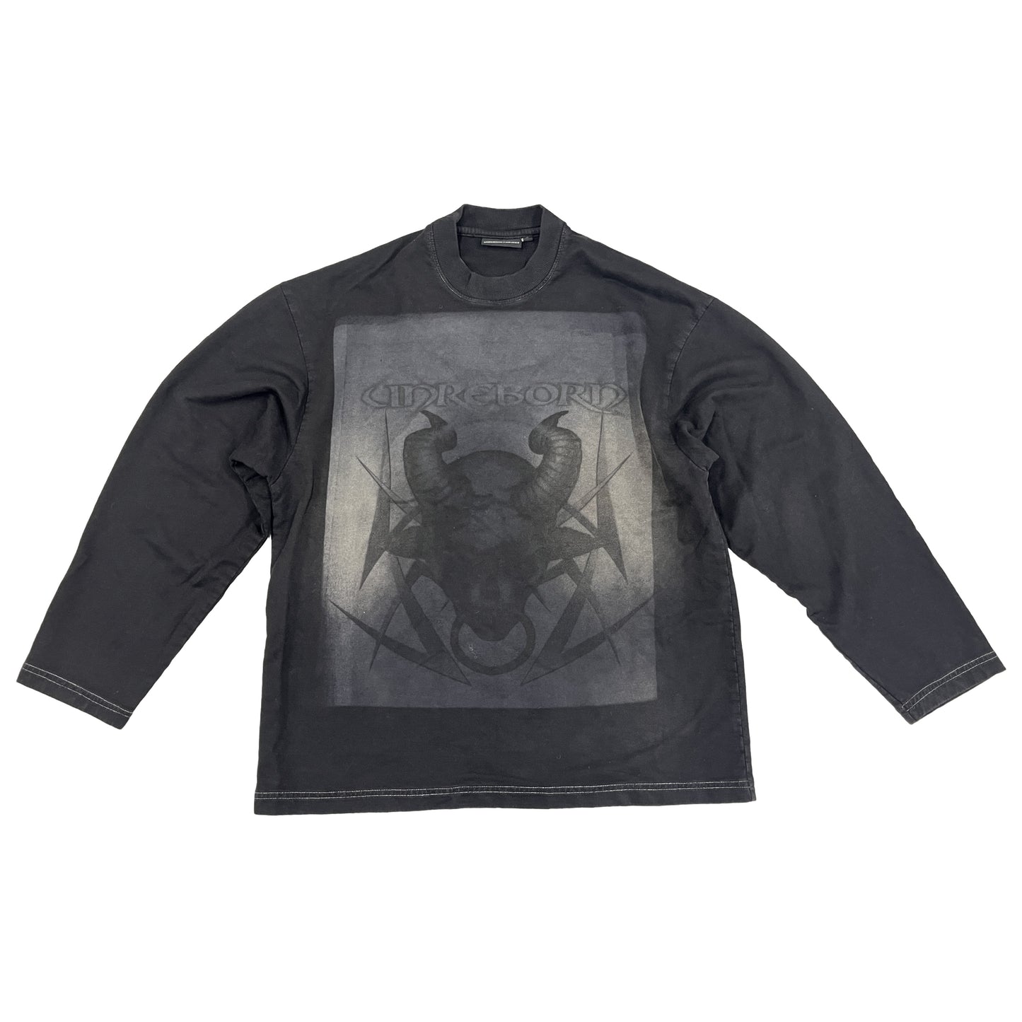 SUPER FADED TRIBAL SKULL TEE SAMPLE