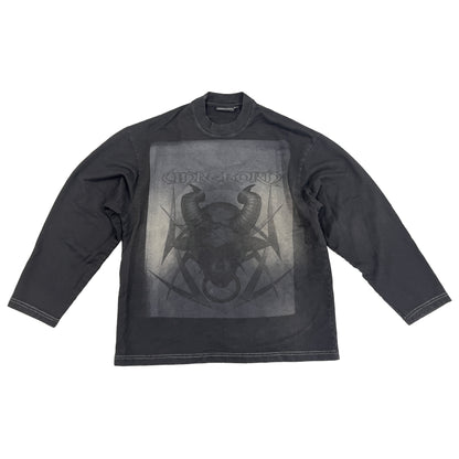 SUPER FADED TRIBAL SKULL TEE SAMPLE
