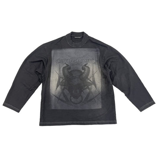 SUPER FADED TRIBAL SKULL TEE SAMPLE