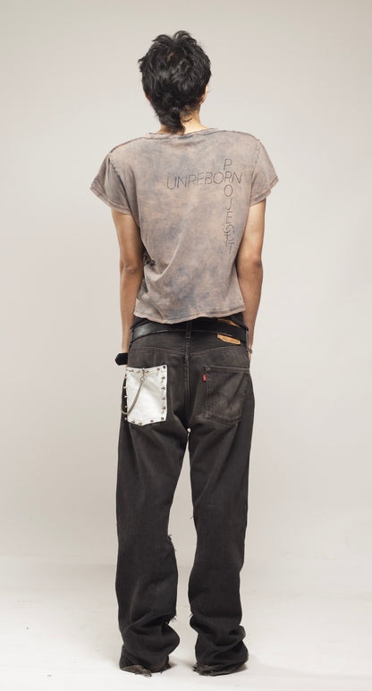 RECONSTRUCTED CARPENTER FLARED JEANS (Ships in 2 weeks)