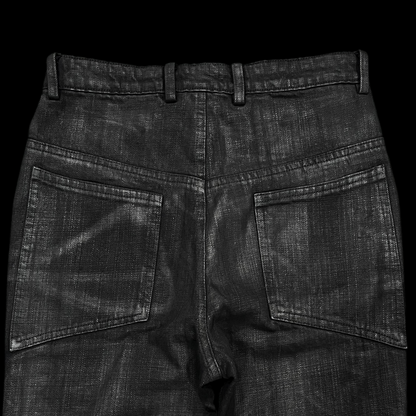 Hellraiser Waxed Flared Jeans (SHIPS IN 3 WEEKS)