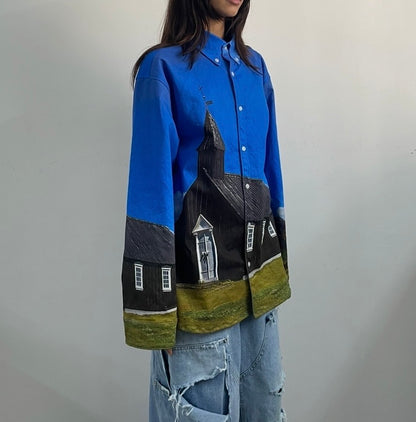 Búðakirkja (Black Church) Printed Shirt (SHIPS IN 3-4 WEEKS)