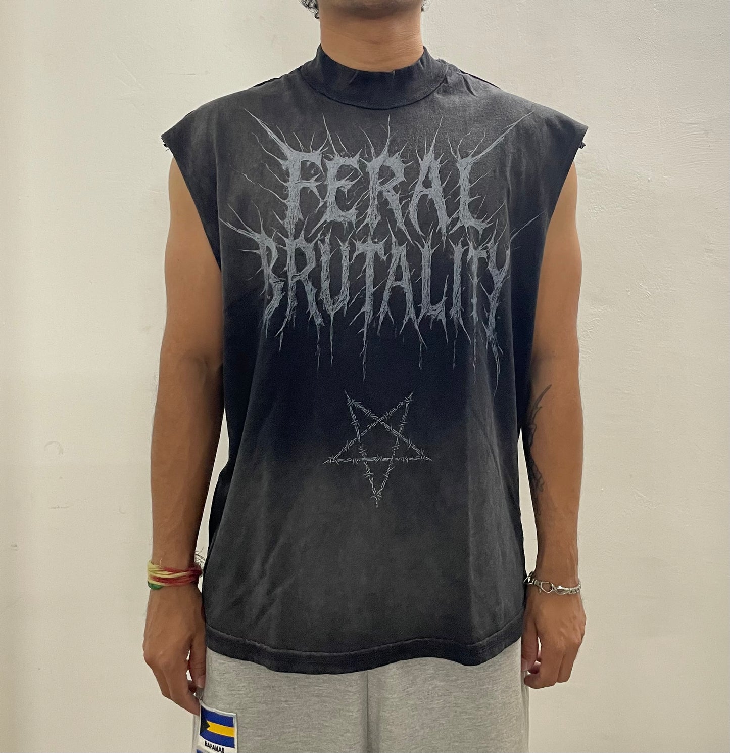 FERAL BRUTALITY TOUR TANK (FADED BLACK)