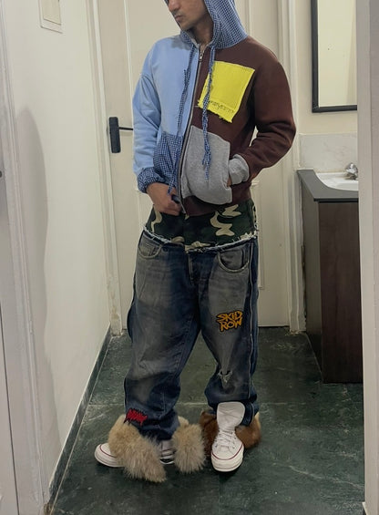 Hybrid reconstructed jeans