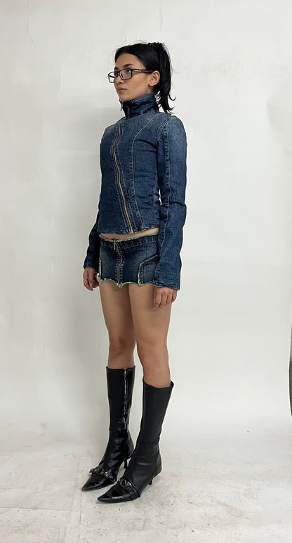 MINI DENIM SKIRT - VINTAGE BLUE SAMPLE