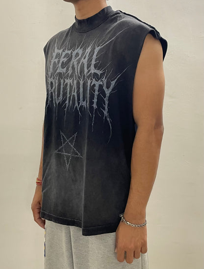 FERAL BRUTALITY TOUR TANK (FADED BLACK)