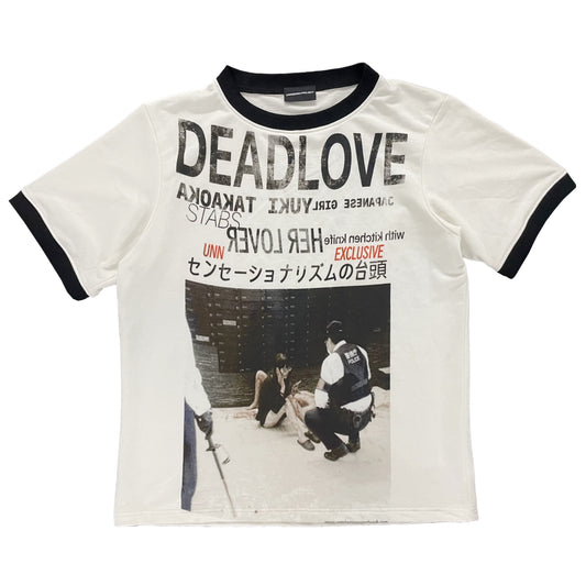 DEADLOVE HALF SLEEVE TSHIRT (WHITE)