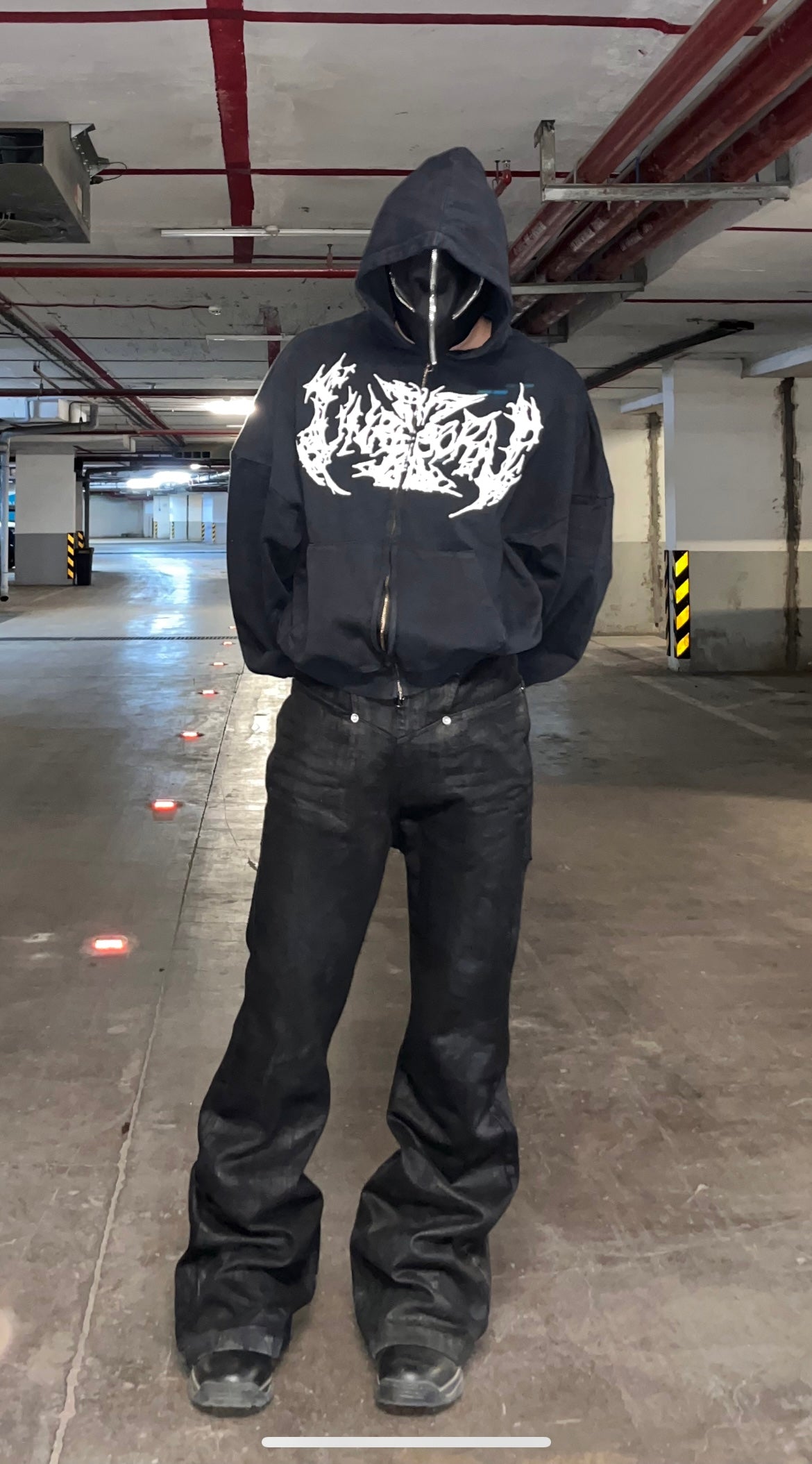 Hellraiser Waxed Flared Jeans (SHIPS IN 3 WEEKS)