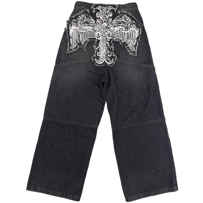 Cross Patched Jeans sample