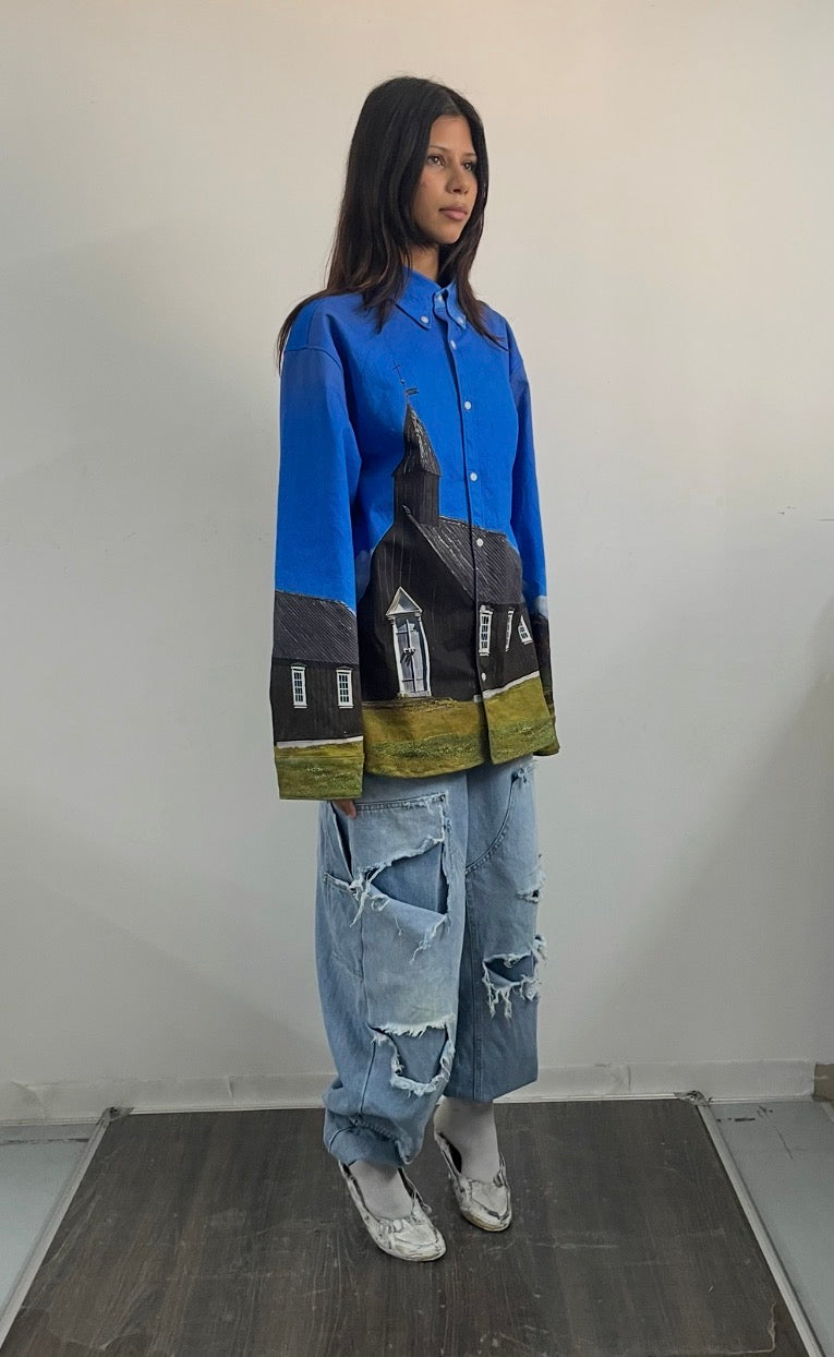 Búðakirkja (Black Church) Printed Shirt (SHIPS IN 3-4 WEEKS)