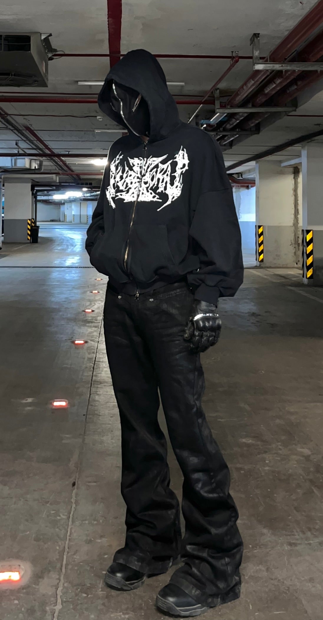 Hellraiser Waxed Flared Jeans (SHIPS IN 3 WEEKS)