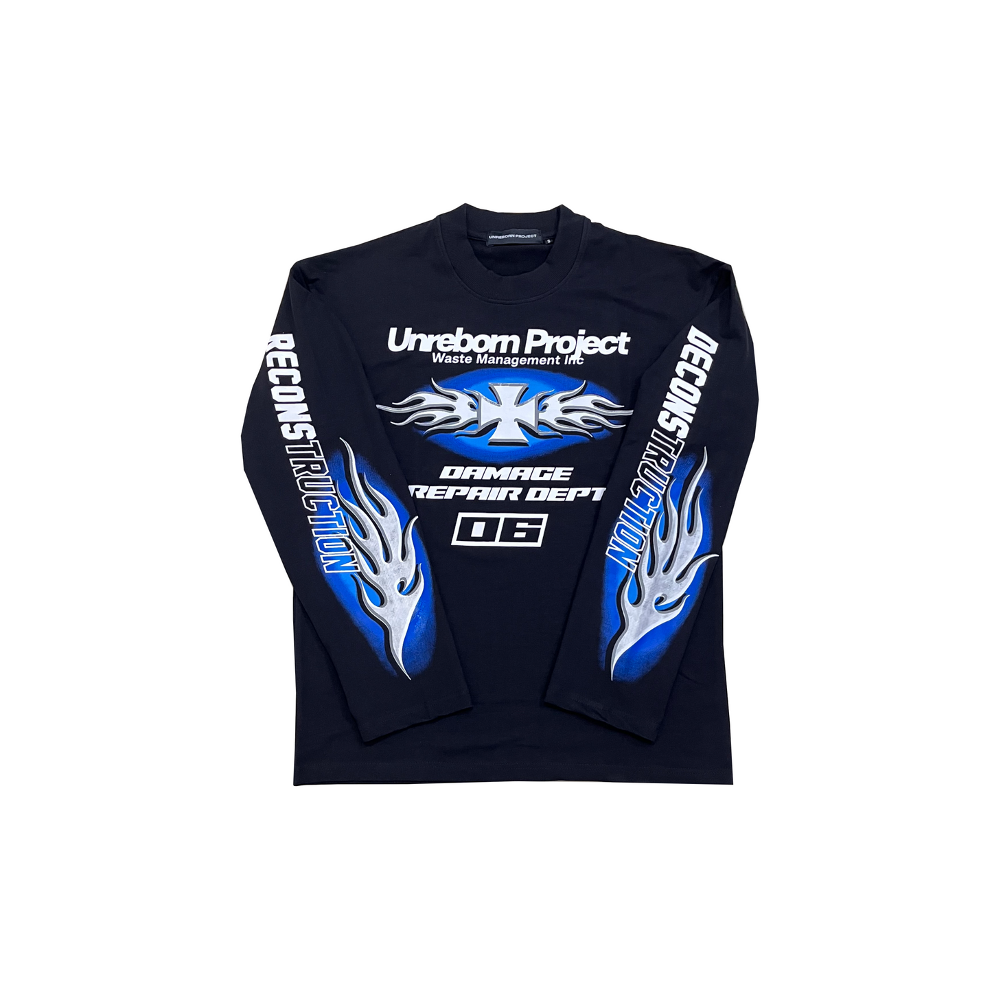 flames & cross logo tee