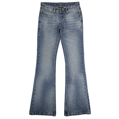 LOW WAIST FLARED JEANS - VINTAGE BLUE