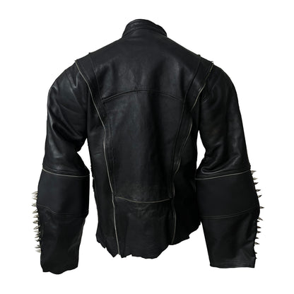Upcycled from Shoes - Leather Biker Jacket (Piercings optional)
