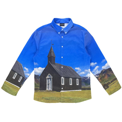 Búðakirkja (Black Church) Printed Shirt (SHIPS IN 3-4 WEEKS)