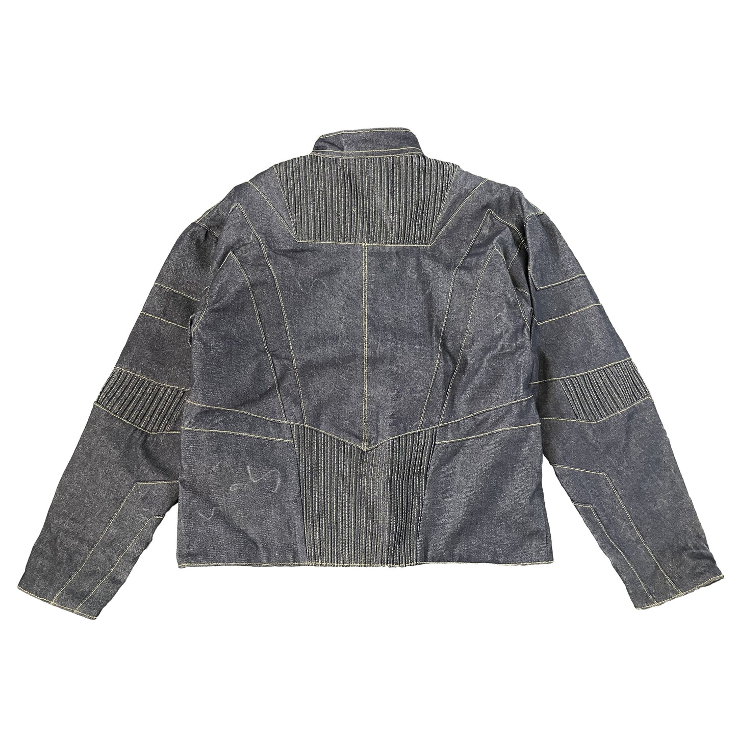 Raw Denim Moto Jacket Sample