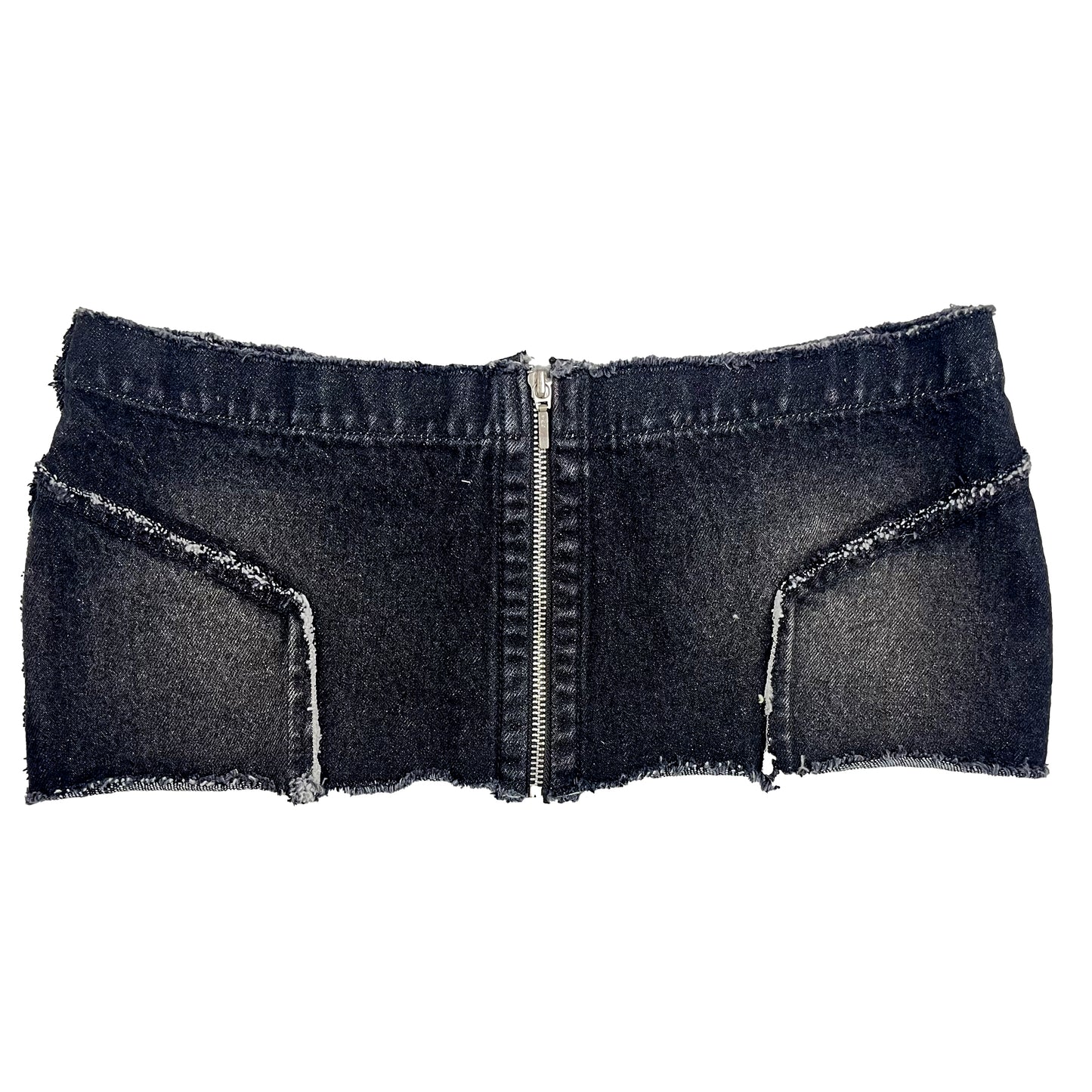 MINI DENIM SKIRT - BLACK SAMPLE